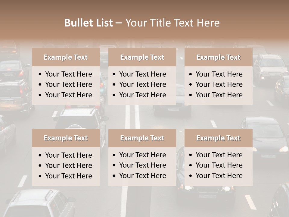 Car Color Objects PowerPoint Template