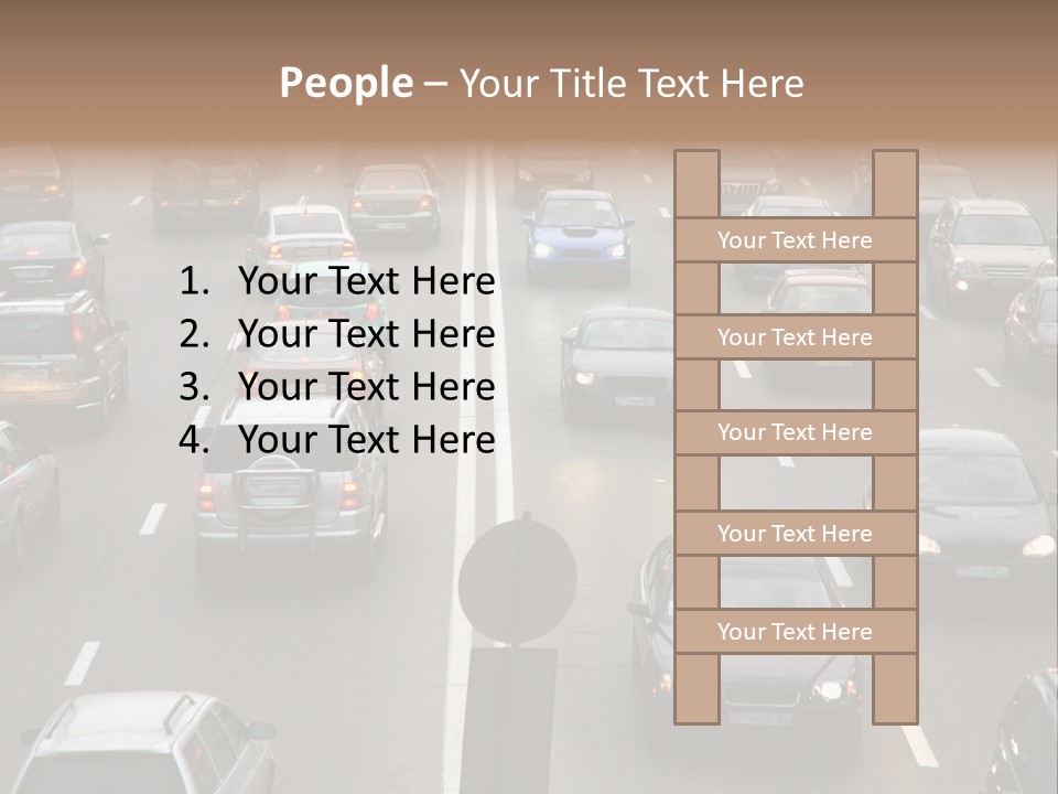 Car Color Objects PowerPoint Template
