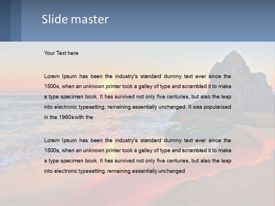 Tathra Camping View PowerPoint Template