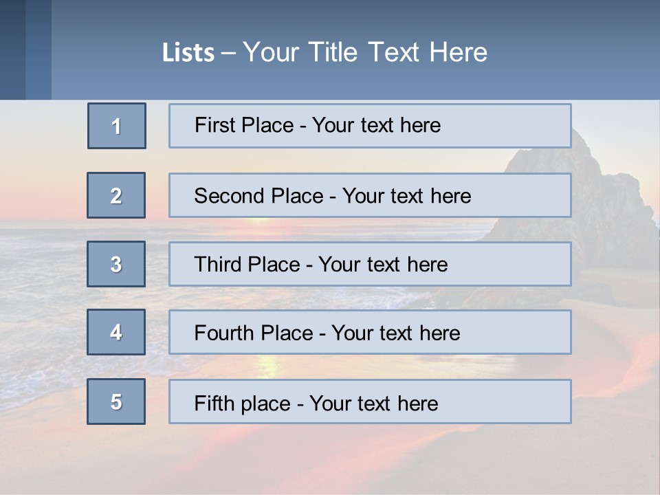 Tathra Camping View PowerPoint Template