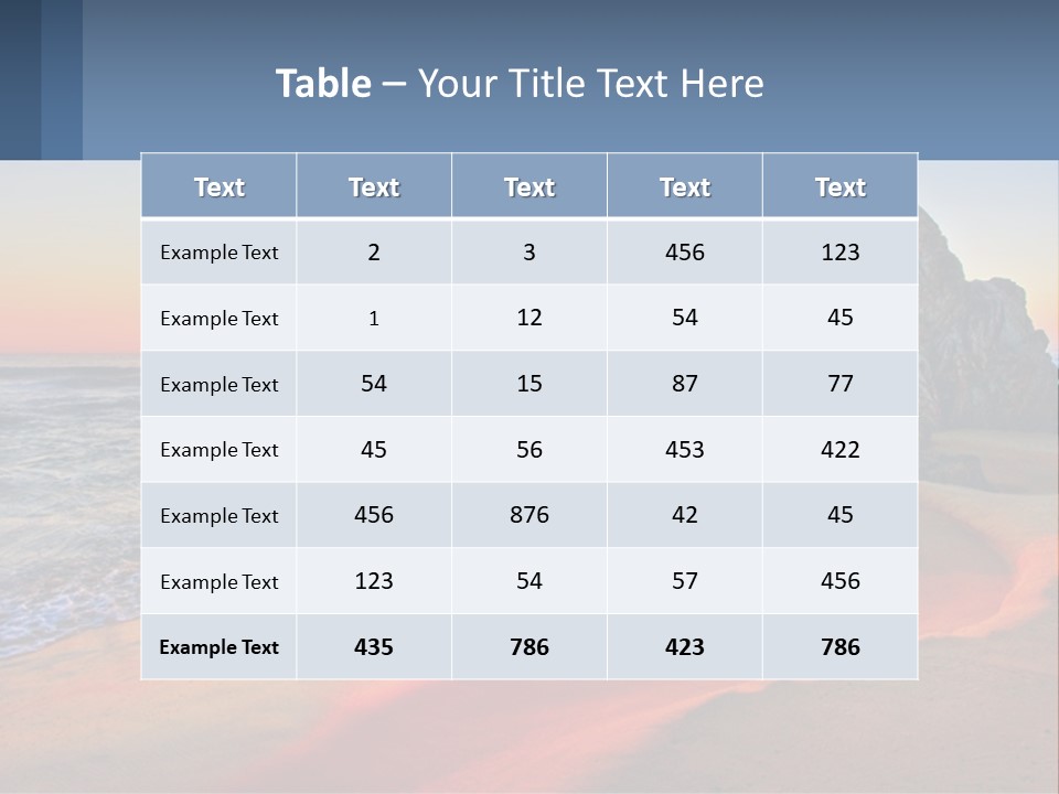 Tathra Camping View PowerPoint Template