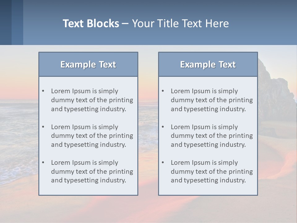 Tathra Camping View PowerPoint Template