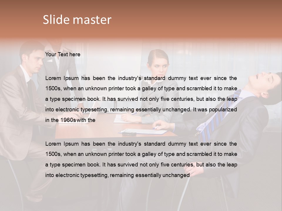 Board Man Seminar PowerPoint Template
