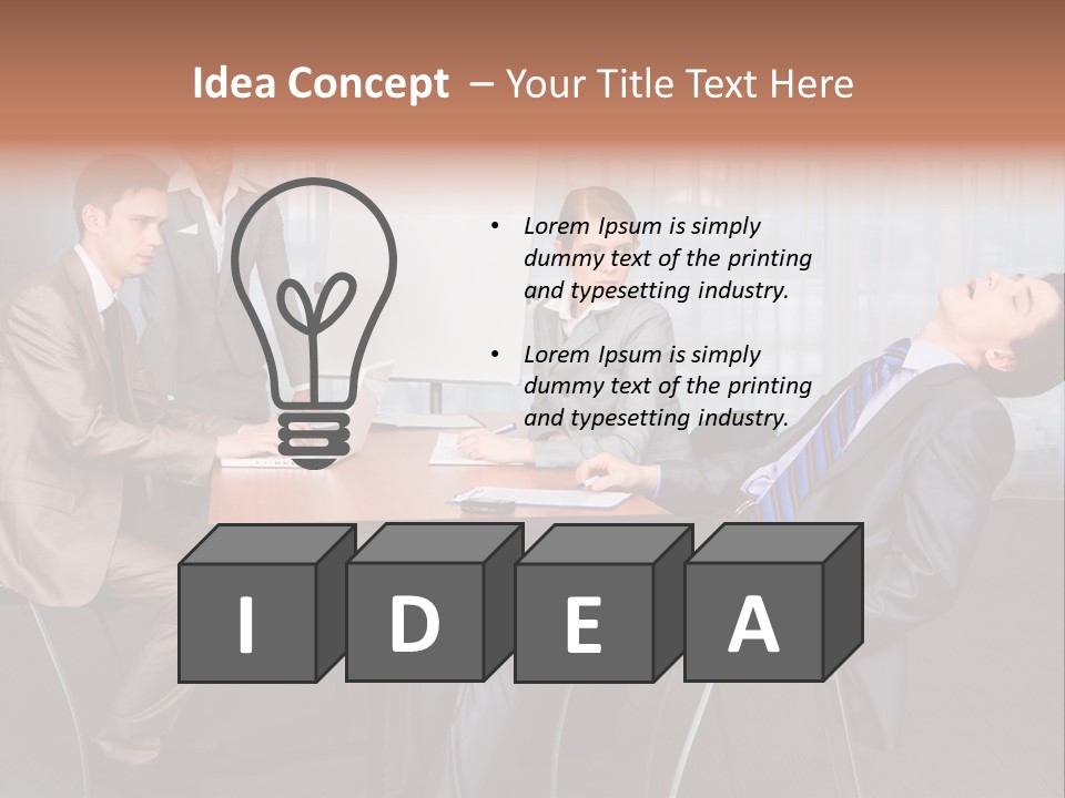 Board Man Seminar PowerPoint Template