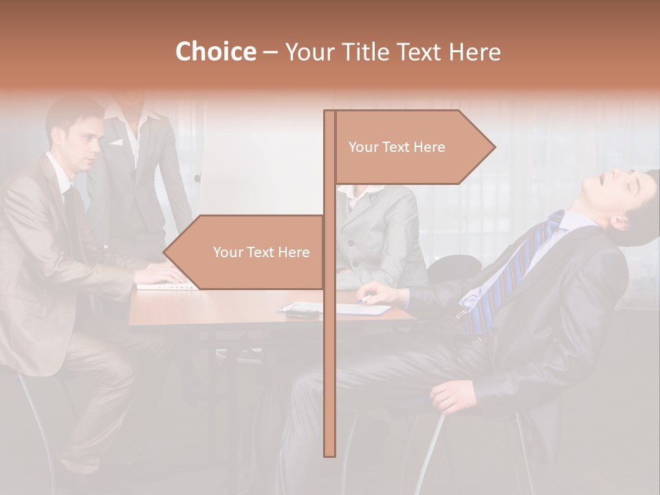 Board Man Seminar PowerPoint Template