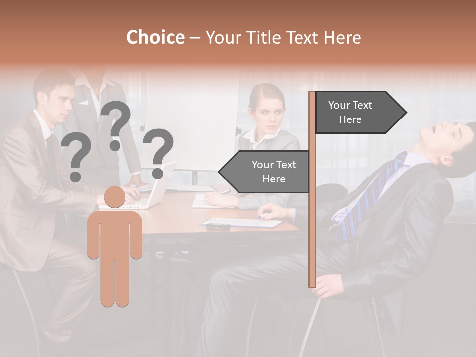 Board Man Seminar PowerPoint Template