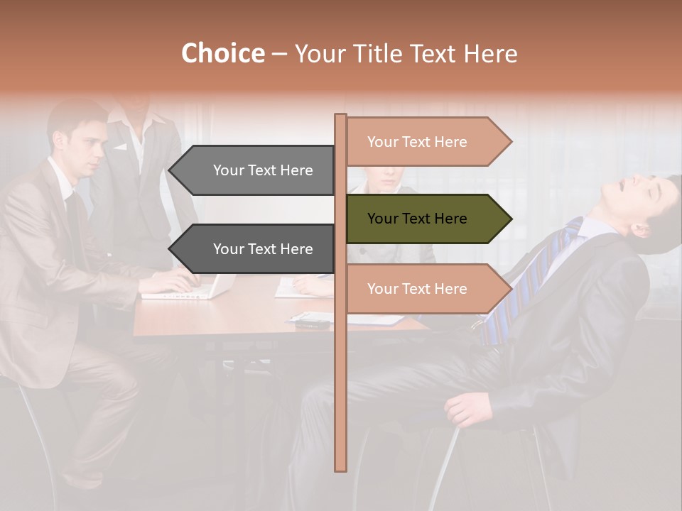 Board Man Seminar PowerPoint Template
