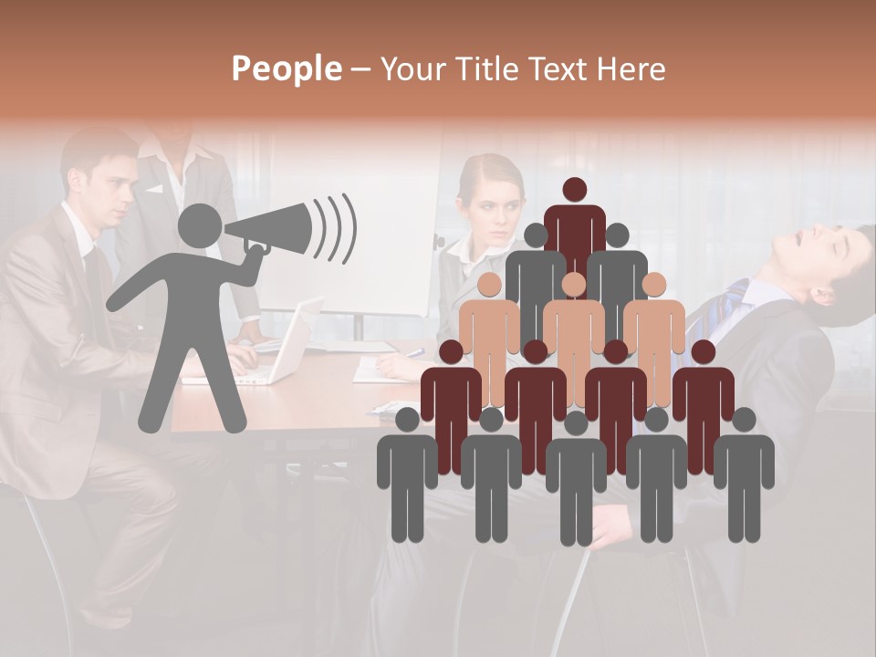 Board Man Seminar PowerPoint Template