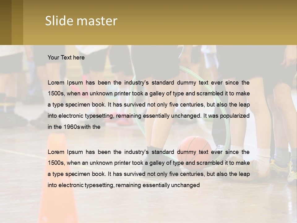 Preteen Workout Fit PowerPoint Template