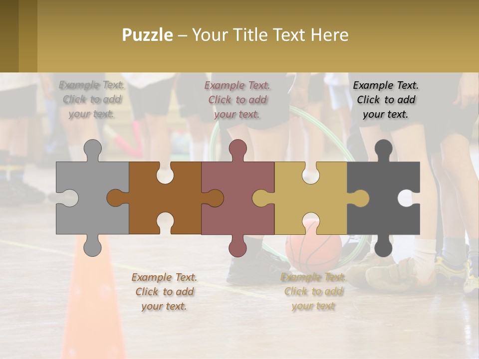 Preteen Workout Fit PowerPoint Template