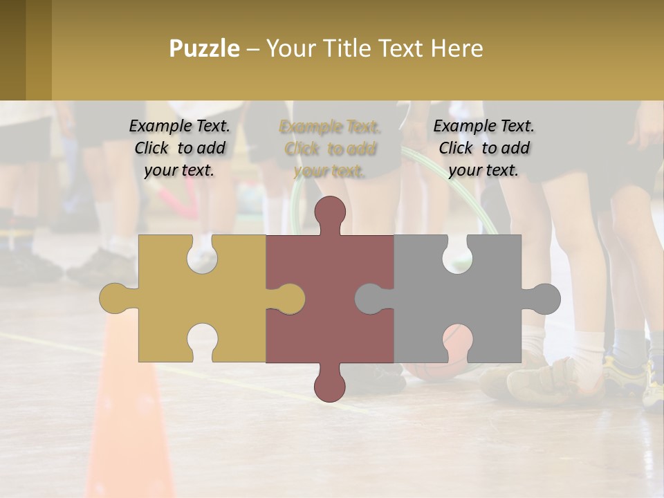 Preteen Workout Fit PowerPoint Template