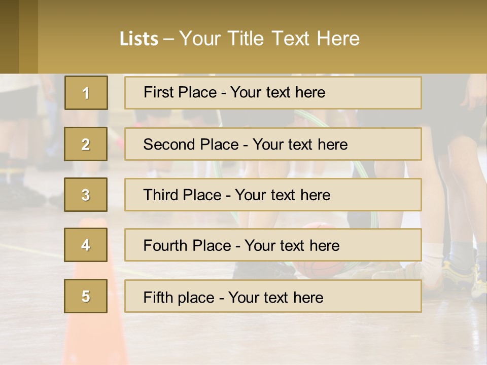 Preteen Workout Fit PowerPoint Template