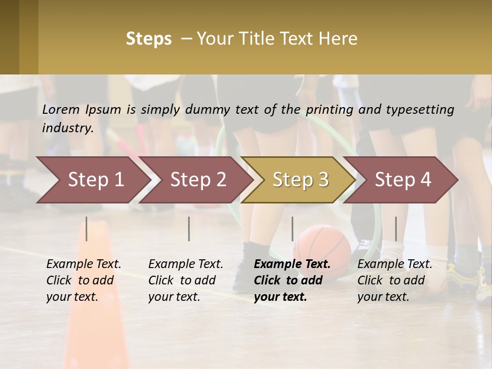 Preteen Workout Fit PowerPoint Template