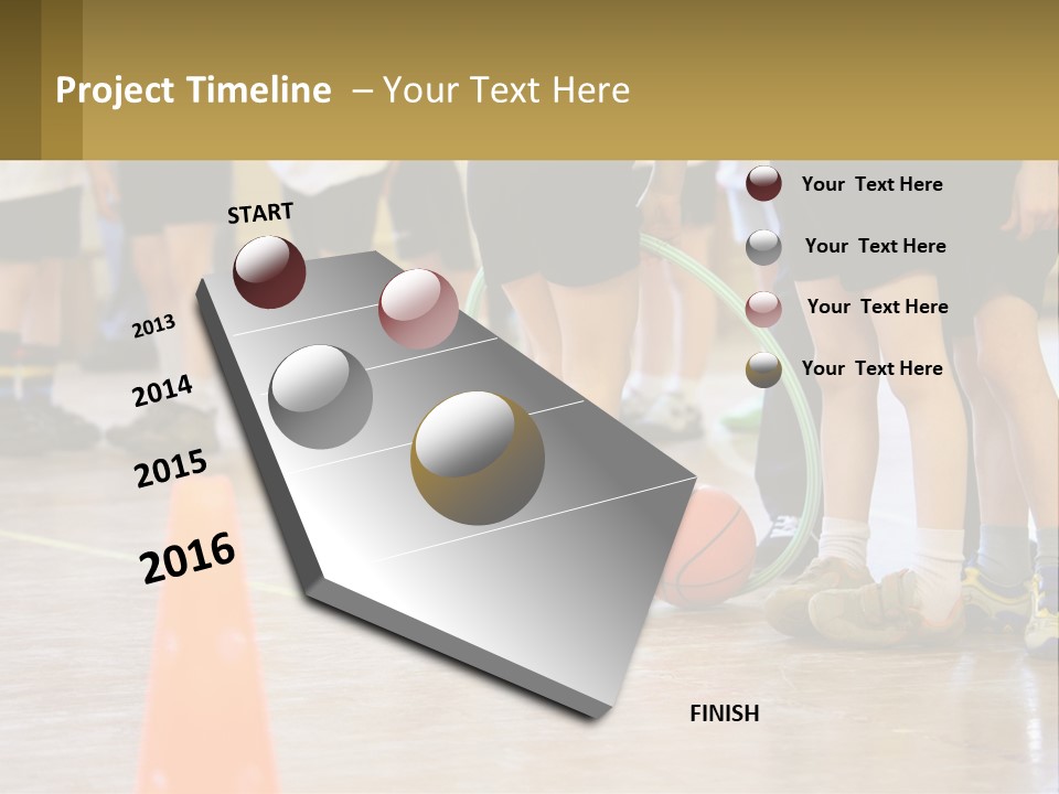 Preteen Workout Fit PowerPoint Template