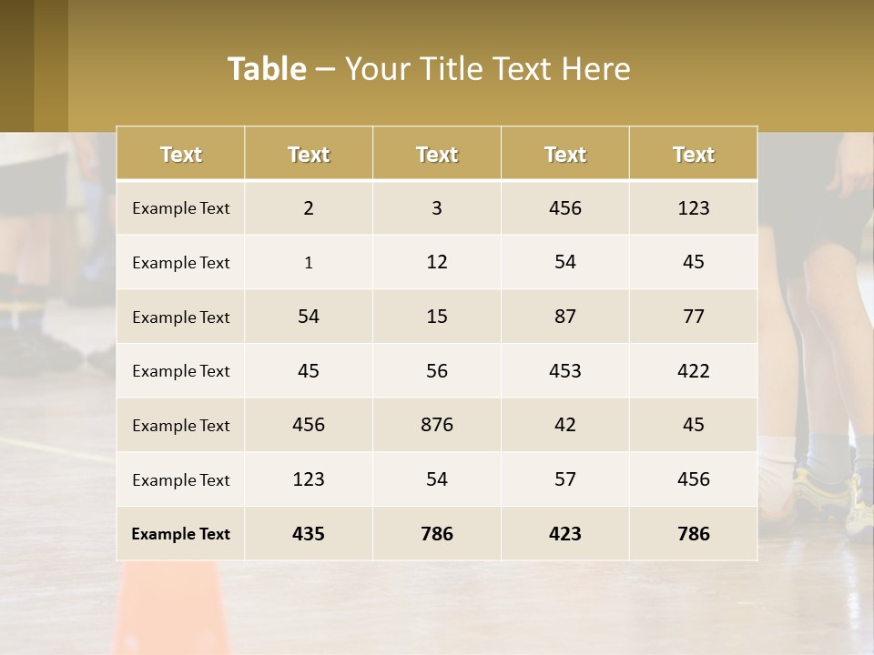 Preteen Workout Fit PowerPoint Template