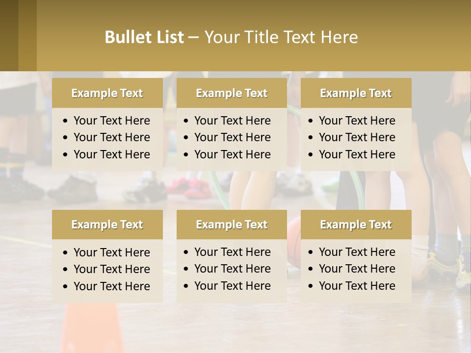 Preteen Workout Fit PowerPoint Template