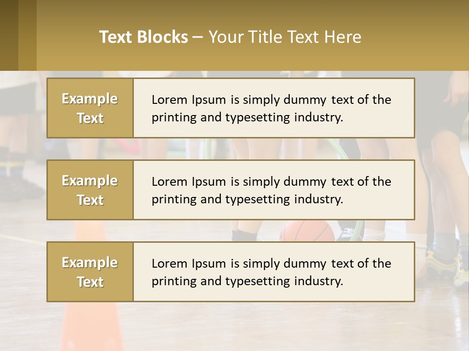 Preteen Workout Fit PowerPoint Template