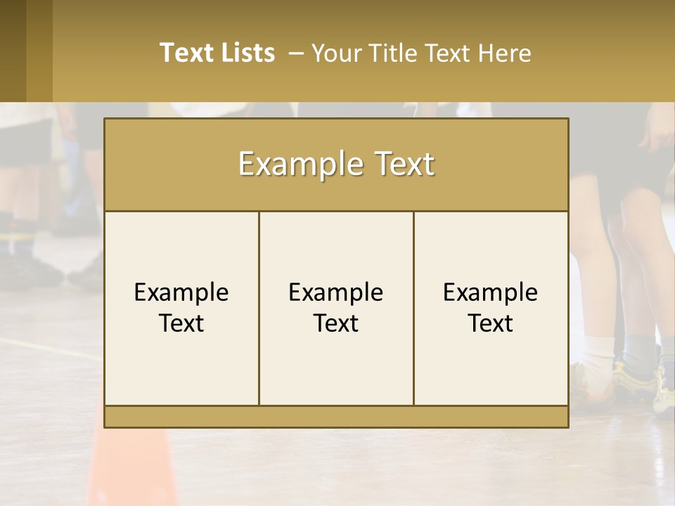 Preteen Workout Fit PowerPoint Template