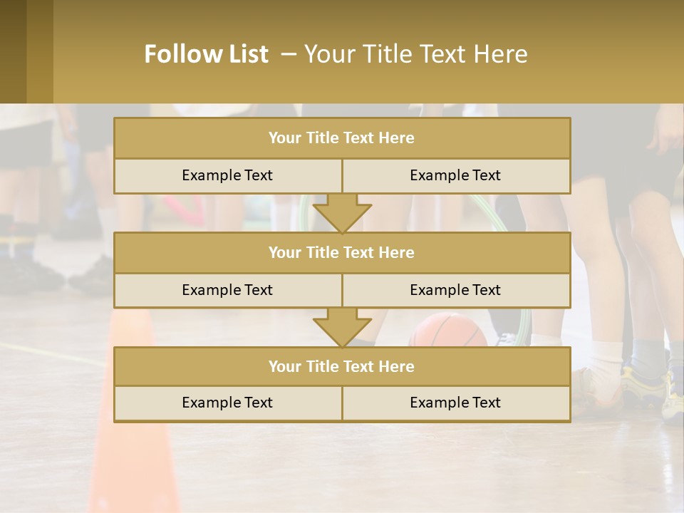 Preteen Workout Fit PowerPoint Template