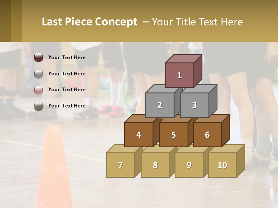 Preteen Workout Fit PowerPoint Template