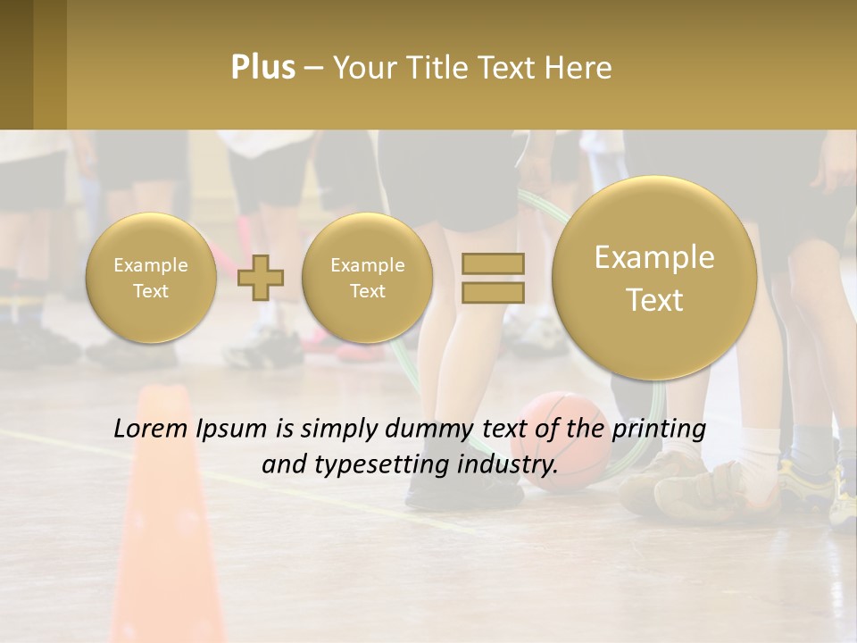 Preteen Workout Fit PowerPoint Template