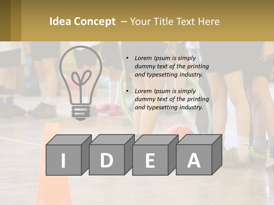 Preteen Workout Fit PowerPoint Template