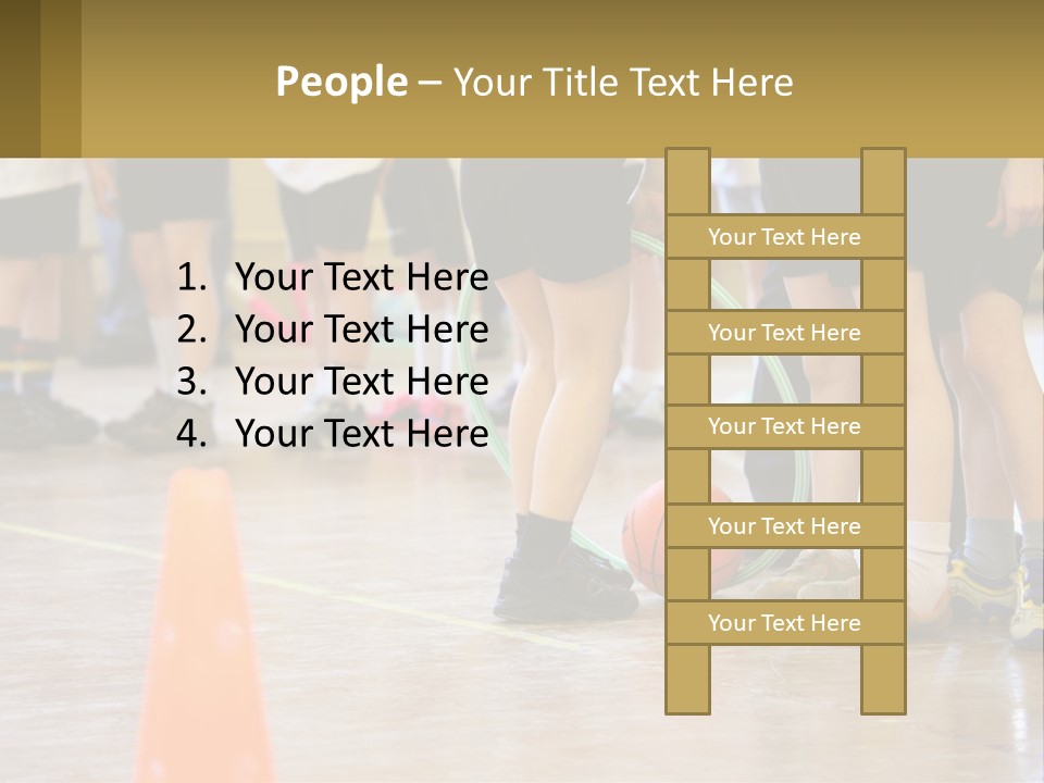 Preteen Workout Fit PowerPoint Template