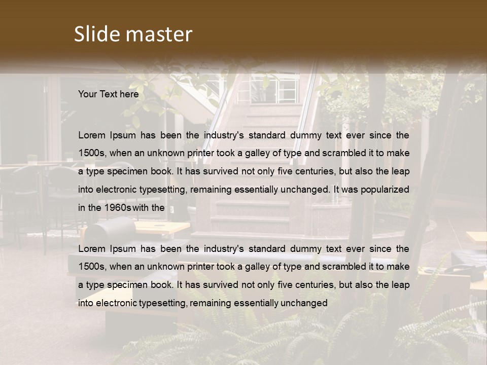 Entrance Office Couch PowerPoint Template