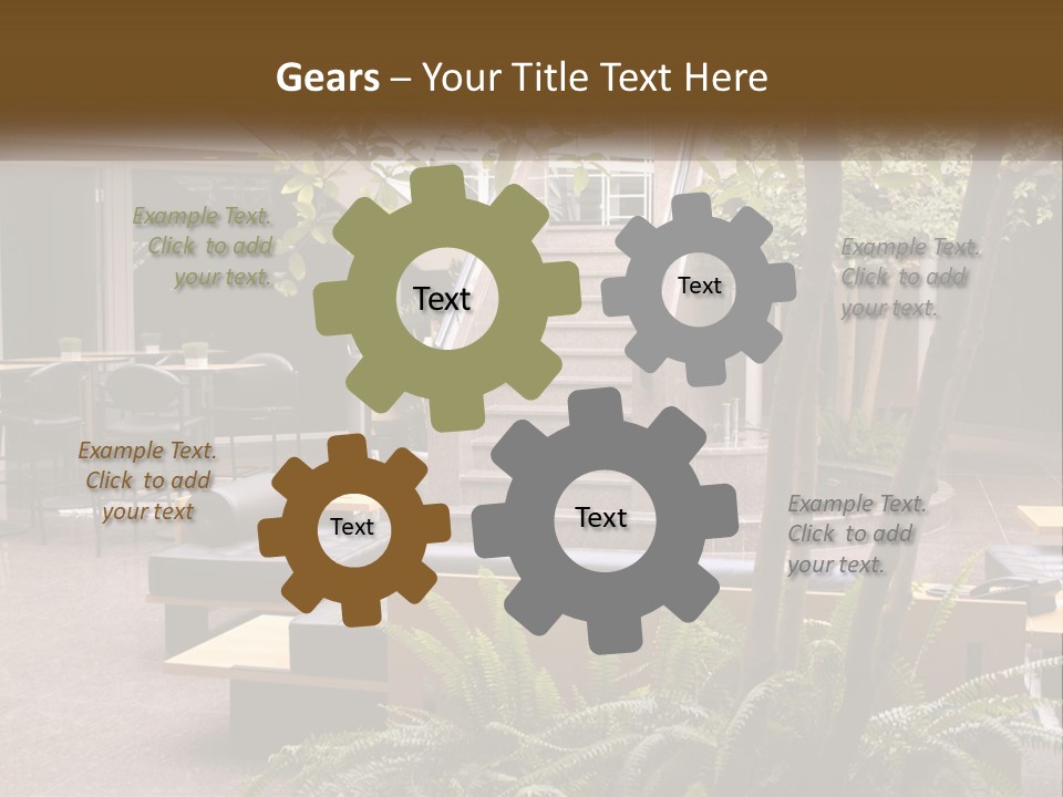 Entrance Office Couch PowerPoint Template