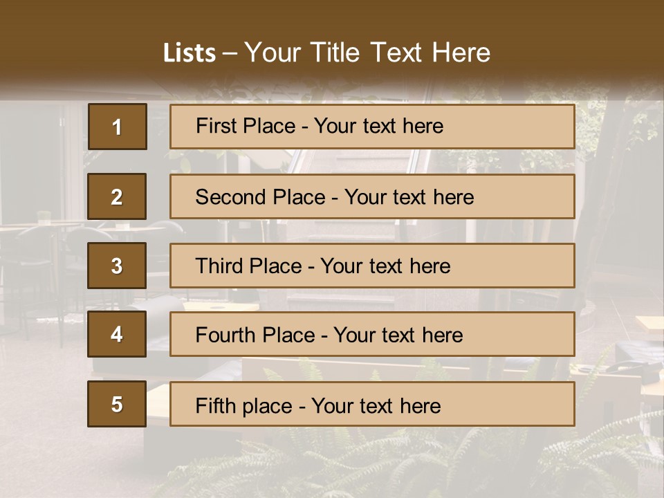 Entrance Office Couch PowerPoint Template