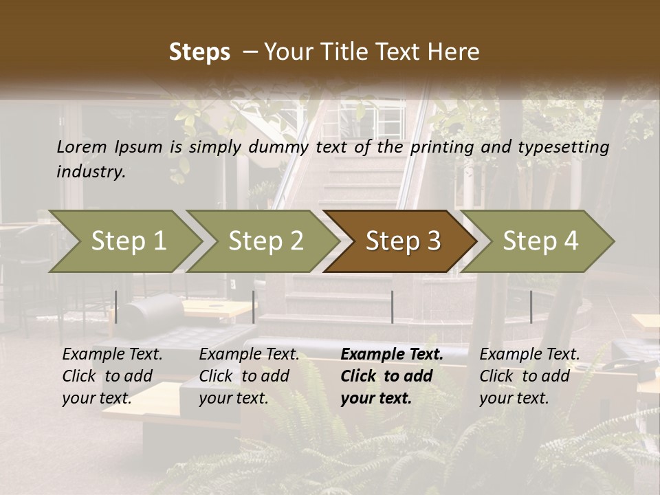 Entrance Office Couch PowerPoint Template