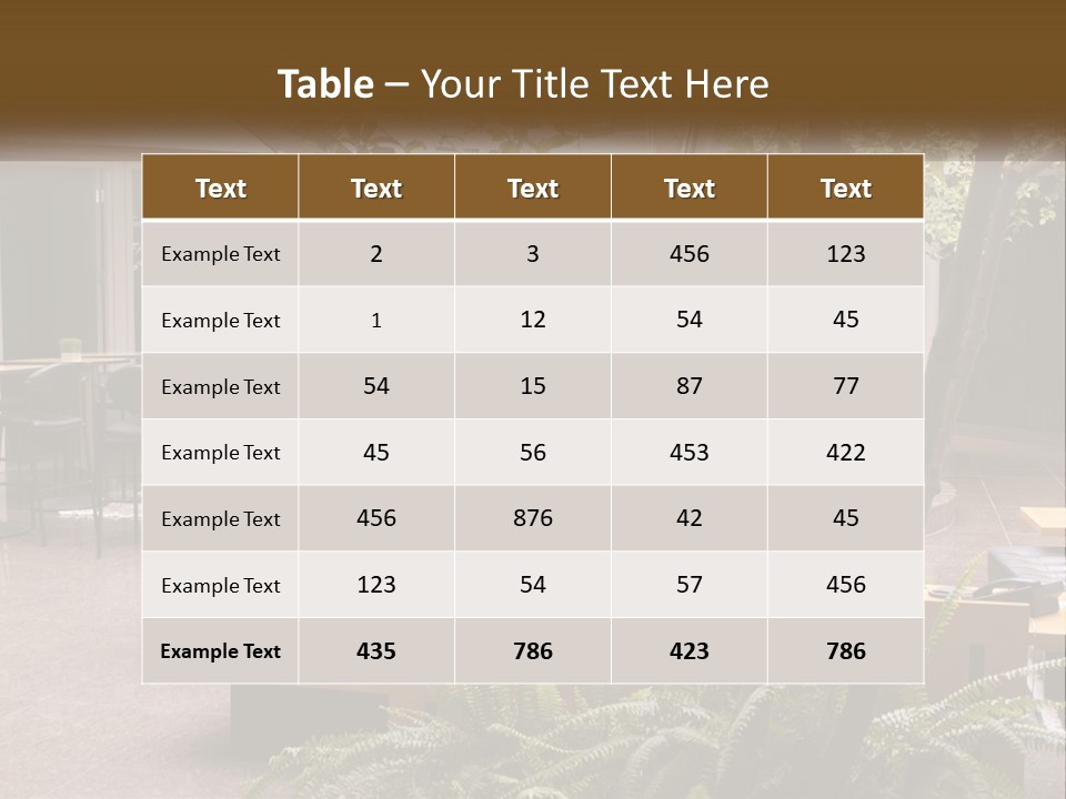 Entrance Office Couch PowerPoint Template