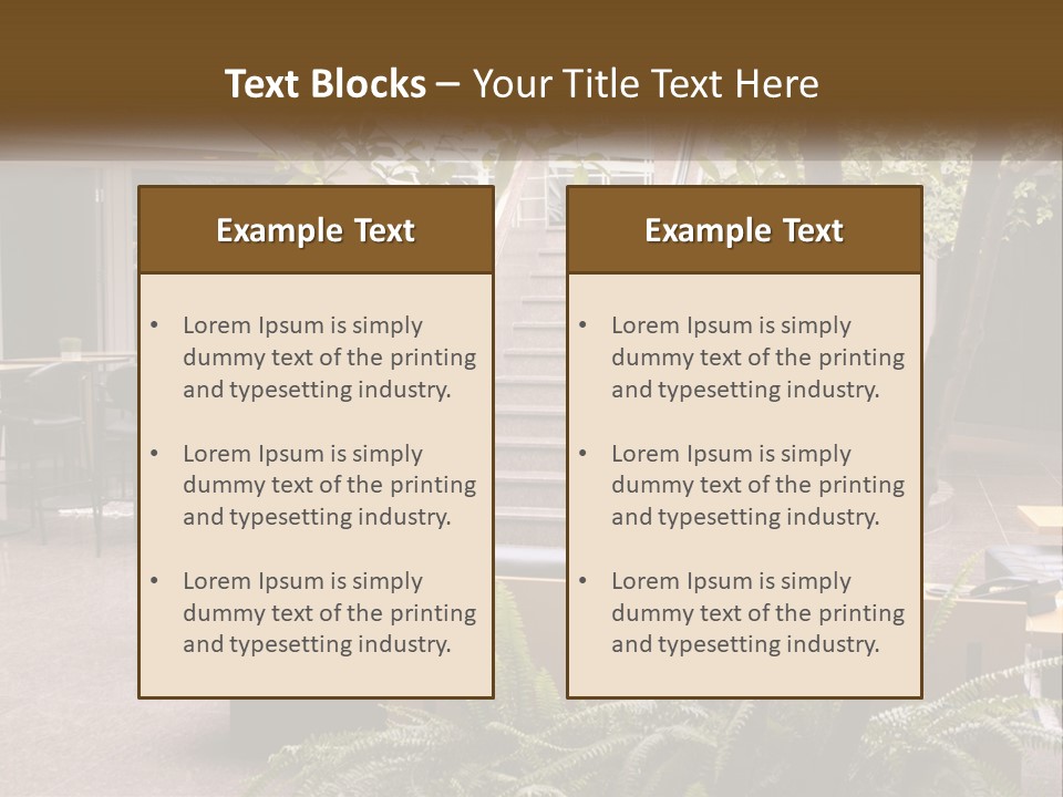 Entrance Office Couch PowerPoint Template
