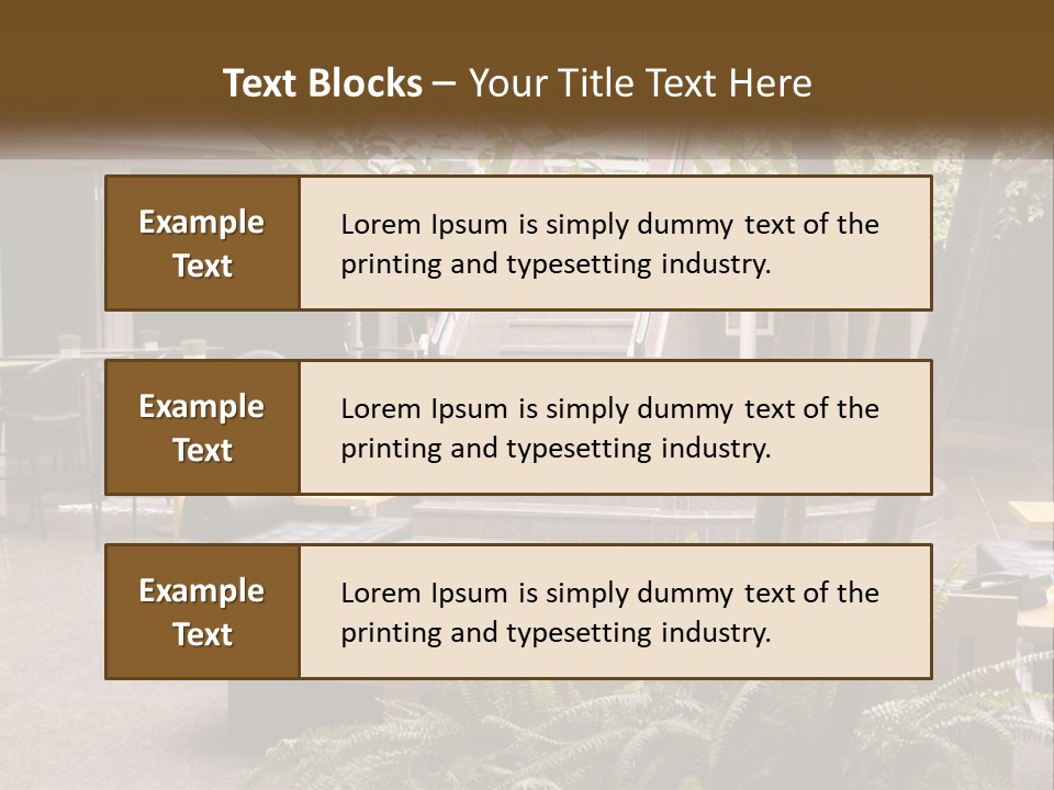 Entrance Office Couch PowerPoint Template