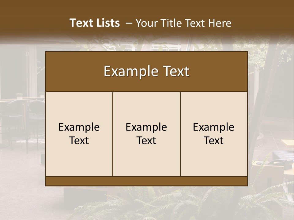 Entrance Office Couch PowerPoint Template