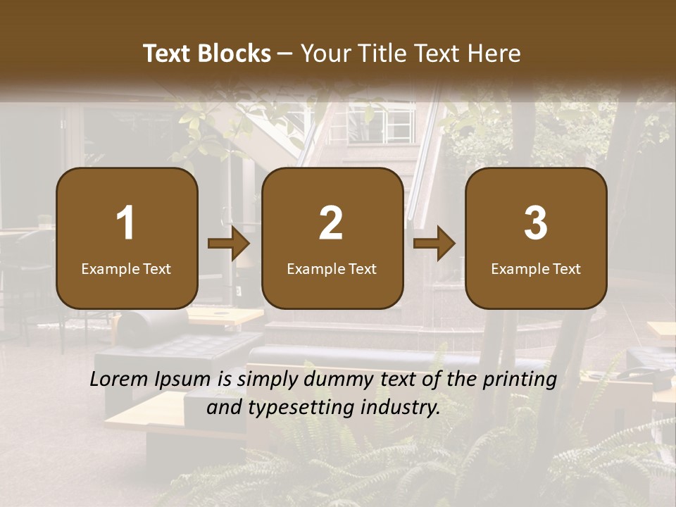 Entrance Office Couch PowerPoint Template