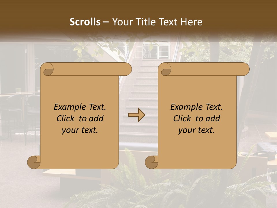 Entrance Office Couch PowerPoint Template