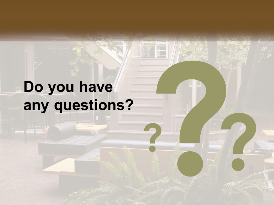 Entrance Office Couch PowerPoint Template