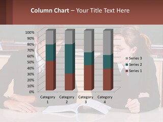 Girl Classmate Happy PowerPoint Template