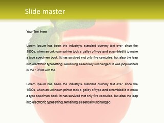 Occasion Garnish Fresh PowerPoint Template