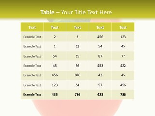 Occasion Garnish Fresh PowerPoint Template