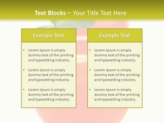 Occasion Garnish Fresh PowerPoint Template