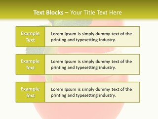 Occasion Garnish Fresh PowerPoint Template