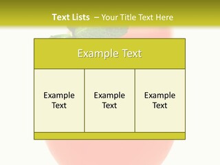Occasion Garnish Fresh PowerPoint Template