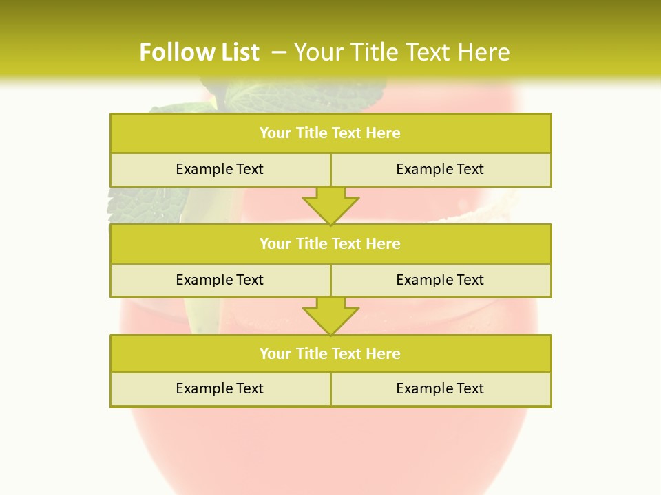 Occasion Garnish Fresh PowerPoint Template