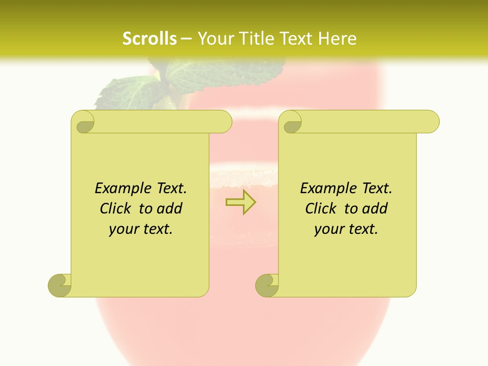 Occasion Garnish Fresh PowerPoint Template