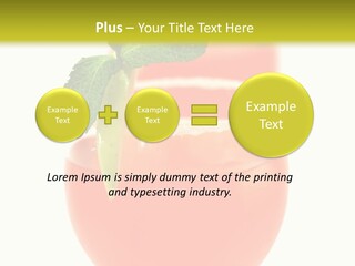 Occasion Garnish Fresh PowerPoint Template