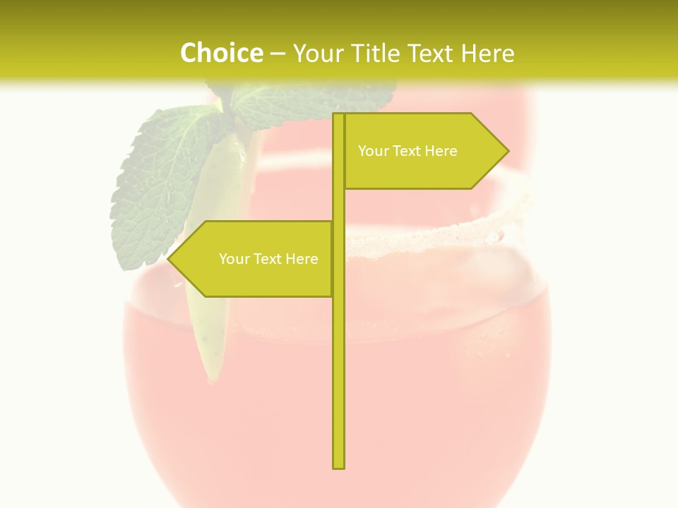 Occasion Garnish Fresh PowerPoint Template