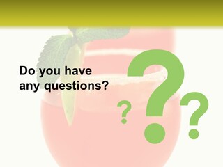 Occasion Garnish Fresh PowerPoint Template