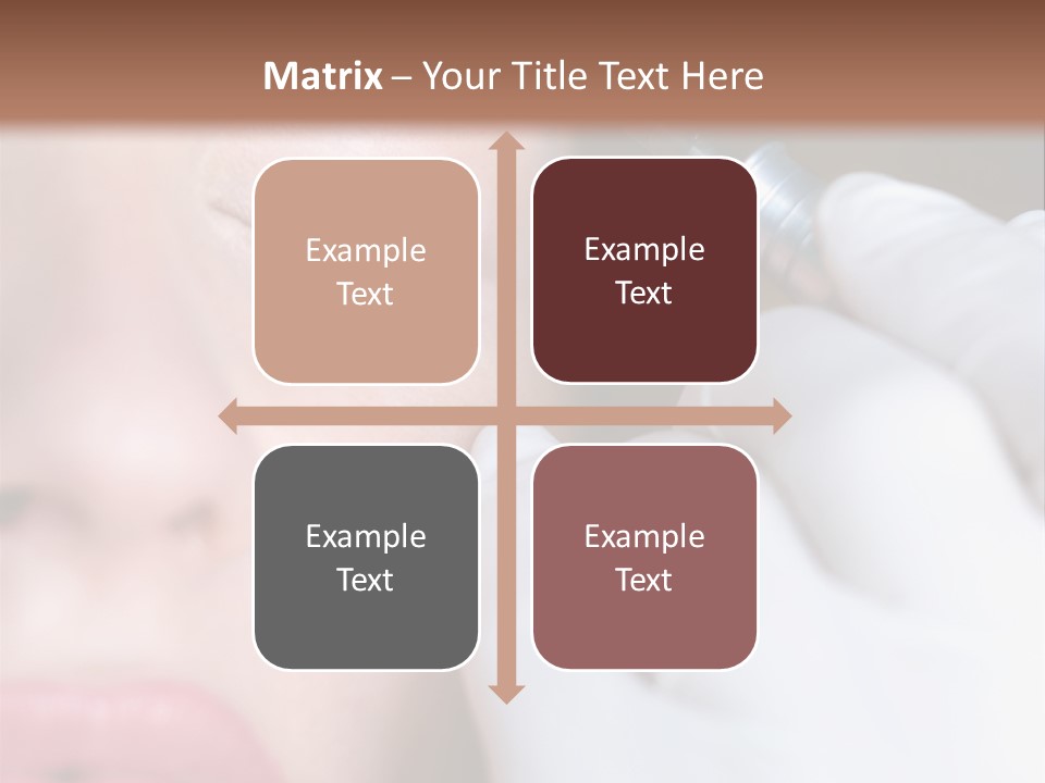 Care Trendy Face PowerPoint Template